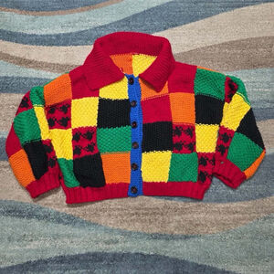 Harry Styles Handmade Croche JW Inspired Cardigan Multicolored